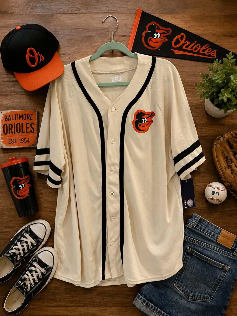 NWT  Baltimore Orioles Adult Jersey - Sz XXL - csa